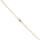 9ct Yellow Gold Filigree Patterned Cross and Chain 22"