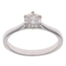 18ct White Gold 0.65ct Brilliant Cut Diamond Solitaire Ring