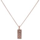 9ct Rose Gold 0.02ct Diamond Clogau Pendant and Chain 16"
