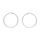 Silver Hoop Earrings by Icesia