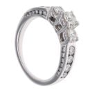 18ct White Gold Trilogy 1.00ct Diamond Ring