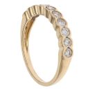 18ct Yellow Gold 0.50ct Brilliant Cut Diamond Half Eternity Ring