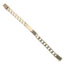 9ct Yellow Gold ID Curb Bracelet 8.5"