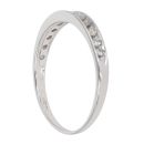9ct White Gold 0.25ct Brilliant Cut Diamond Half Eternity Ring