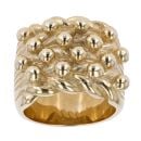 9ct Yellow Gold Four Row Keeper Ring