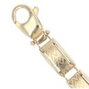 9ct Yellow Gold Zig Zag Patterned Bracelet 7.5"
