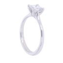 Platinum 0.70ct Princess Cut Diamond Solitaire Ring