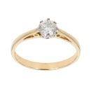 18ct Yellow Gold 0.50ct Brilliant Cut Diamond Solitaire Ring