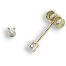 9 Carat Yellow Gold 10pts Diamond Stud Earrings