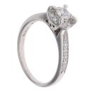 Platinum 0.53ct Brilliant Cut Diamond Solitaire Ring