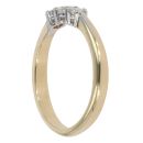 18ct Yellow Gold 0.50ct Brilliant Cut Diamond Trilogy Ring