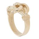 9ct Yellow Gold Plain Knot Ring
