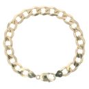 9ct Yellow Gold Curb Bracelet 8"