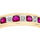 9ct Yellow Gold Ruby and Diamond Eternity Ring