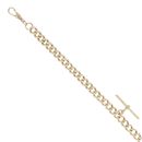 9ct Yellow Gold Albert T-Bar Bracelet 8"