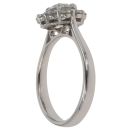 Platinum 1.35ct Brilliant Cut Diamond Cluster Ring