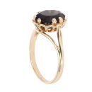 9ct Yellow Gold Smoky Quartz Single Stone Ring