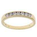 18ct Yellow Gold 0.33ct Brilliant Cut Diamond Half Eternity Ring