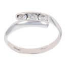 18ct White Gold 0.30ct Diamond Trilogy Ring