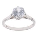 9ct White Gold Cubic Zirconia Single Stone Ring