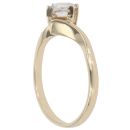 9ct Yellow Gold Cubic Zirconia Twist Ring