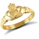 9ct Yellow Gold Baby Claddagh Ring