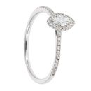 9ct White Gold 0.35ct Diamond Marquise Cluster Ring