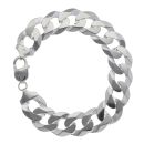 Silver Curb Bracelet 8.5" By Icesia Gents