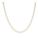 9ct Yellow Gold Square Link Curb Chain 22"