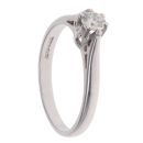 Platinum 0.25ct Brilliant Cut Diamond Solitaire Ring