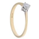 18ct Yellow Gold 0.25ct Diamond Solitaire Ring