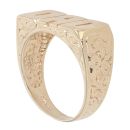 9ct Yellow Gold Filigree Patterned Dad Ring