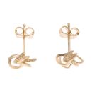 9ct Yellow Gold Knot Stud Earrings