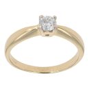 18ct Yellow Gold 0.33ct Brilliant Cut Diamond Solitaire Ring