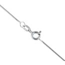 14ct White Gold 0.05ct Diamond and Pearl Solitaire Pendant and Chain 16"