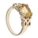 9ct Yellow Gold Single Stone Citrine Ring