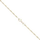 9ct Yellow Gold Diopside Pendant And Chain 18"