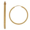 22ct Yellow Gold Dot Grain Hoop Earrings