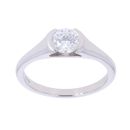 Platinum 0.70ct Brilliant Cut Diamond Solitaire Ring