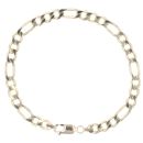 9ct Yellow Gold Figaro Bracelet 8.5"