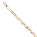 9ct Yellow And White Gold Fancy Bracelet 8"