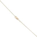 9ct Yellow Gold Amethyst and 0.01ct Diamond Drop Pendant and Chain 16"