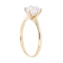 9ct Yellow Gold Cubic Zirconia Single Stone Ring