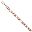 9ct Rose Gold Tulip Bracelet 8"