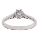 18ct White Gold 0.33ct Diamond Solitaire Ring