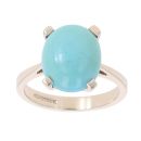 9ct Yellow Gold Turquoise Single Stone Ring