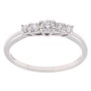 Platinum 0.50ct Brilliant Cut Diamond Five Stone Ring