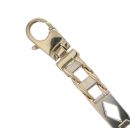 9ct Yellow And White Gold Fancy Bracelet 7.5"