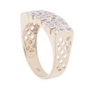 9ct Yellow Gold Cubic Zirconia Gran Ring