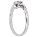18ct White Gold 0.25ct Brilliant Cut Diamond Trilogy Ring